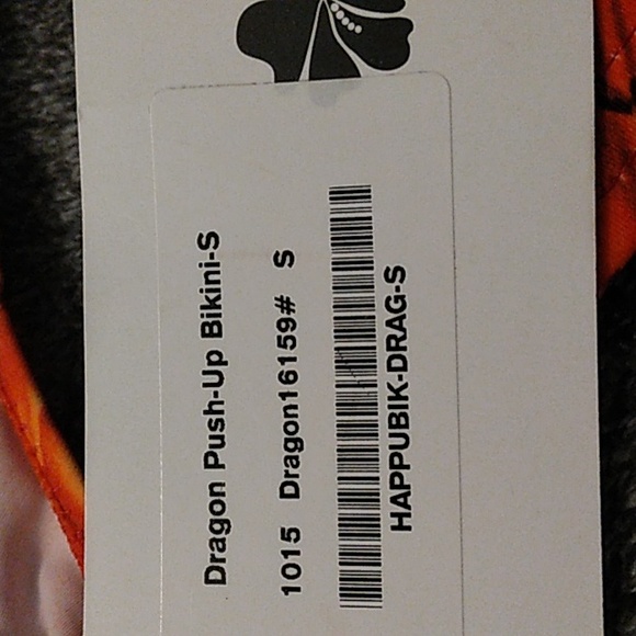 COPY - HAPARI Dragon Push-Up Bikini Top Sz small - Picture 4 of 8